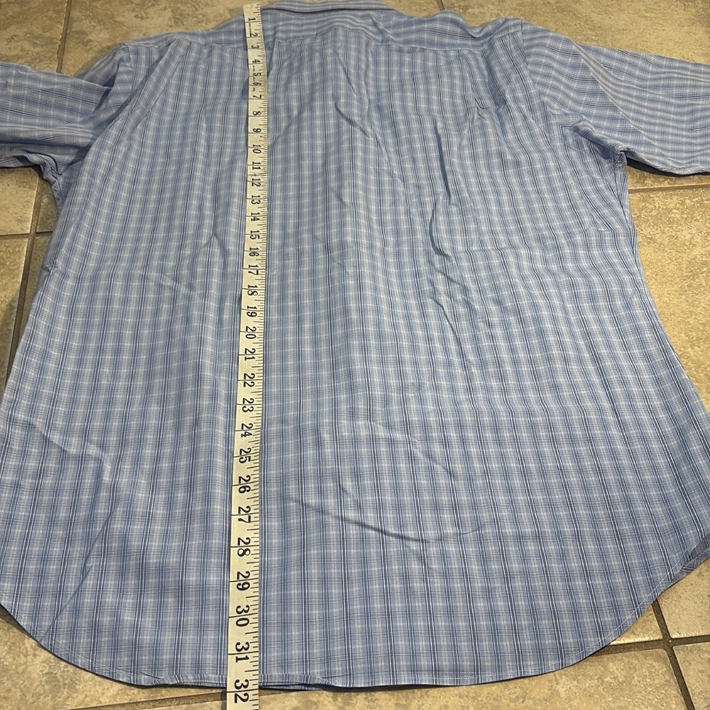 Ralph Lauren Men's Blue and White Checkered Shirt - Picture 6 of 11